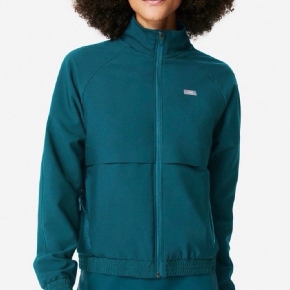 Figs Sydney Scrub Jacket Pacific Blue XS NWT
